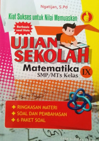 Image of Matematika Kiat Ujian Sekolah SMP IX