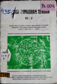 Image of Biologi Tumbuhan Rendah BI:2