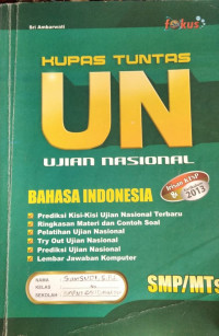 Image of Kupas Tuntas UN Bahasa Indonesia